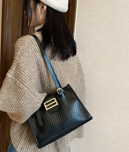 KW80966 Fashion Shoulder Tote Bag Black